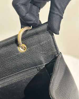 Chanel Black Leather CC Frame Tote GHW-26