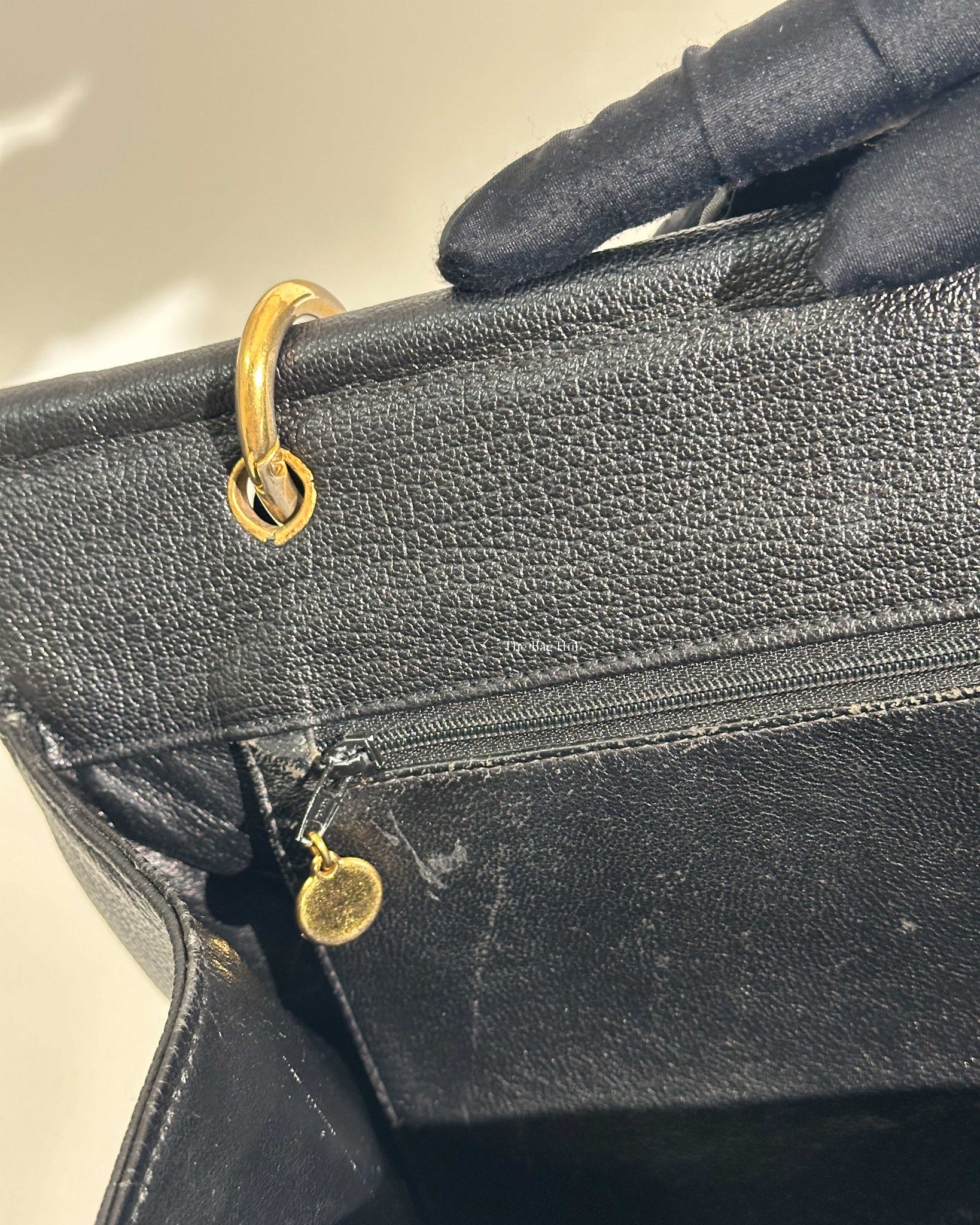 Chanel Black Leather CC Frame Tote GHW-27