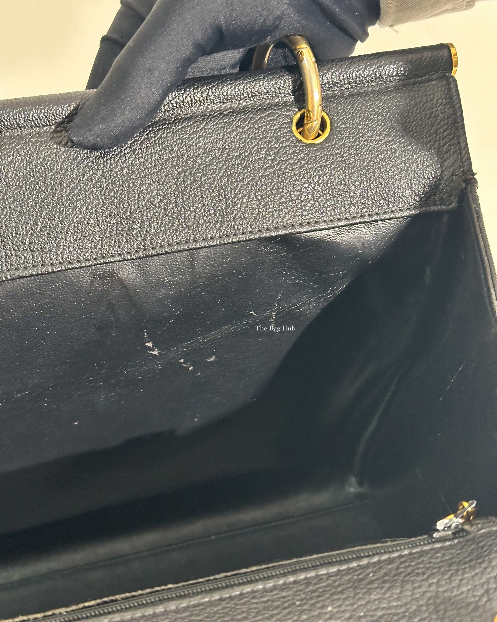 Chanel Black Leather CC Frame Tote GHW-29