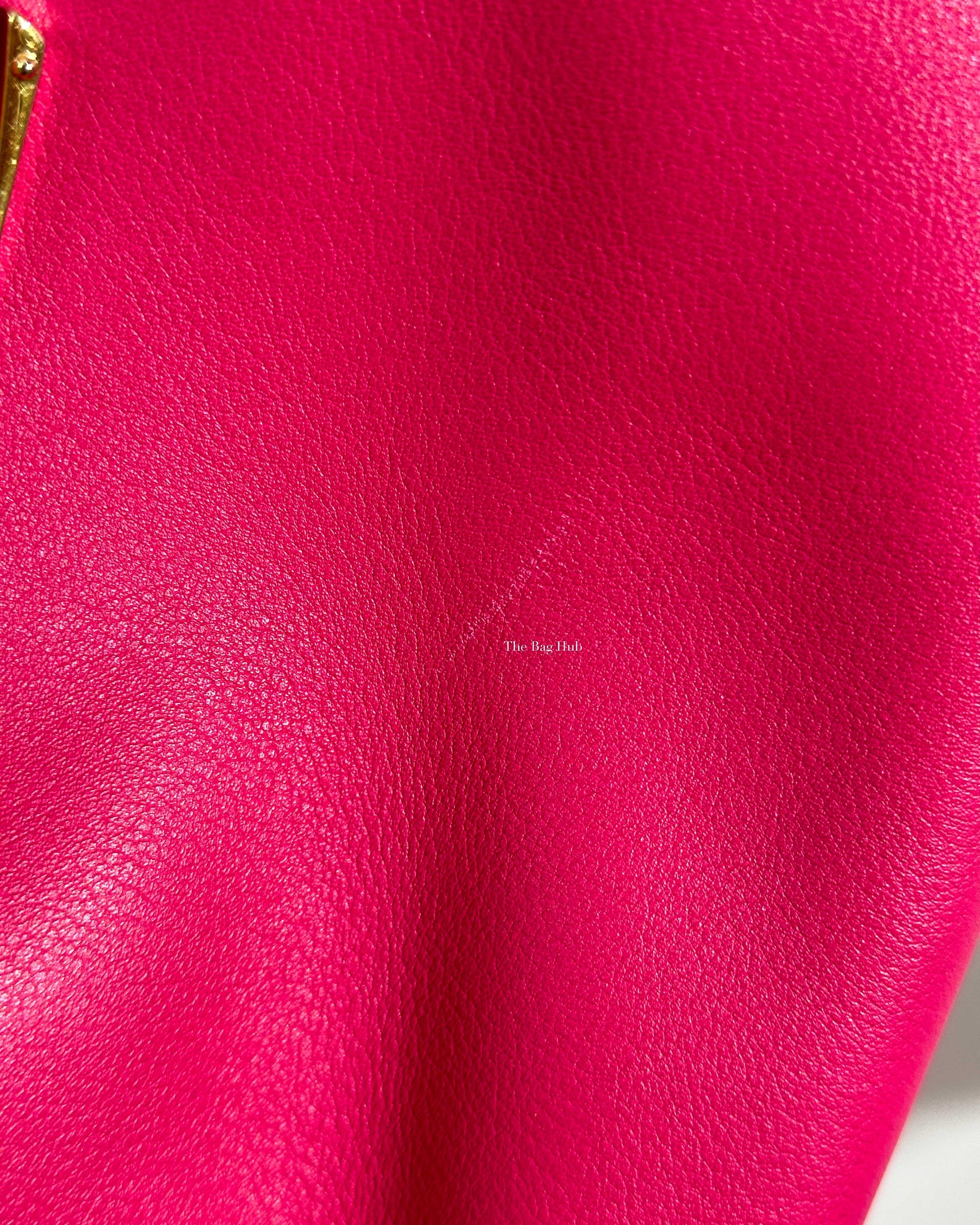 Saint Laurent Fuchsia Small Monogram Cabas Shoulder Bag-15