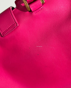 Saint Laurent Fuchsia Small Monogram Cabas Shoulder Bag-24