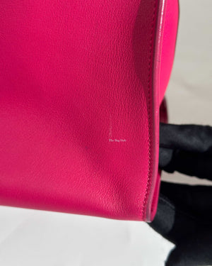 Saint Laurent Fuchsia Small Monogram Cabas Shoulder Bag-25