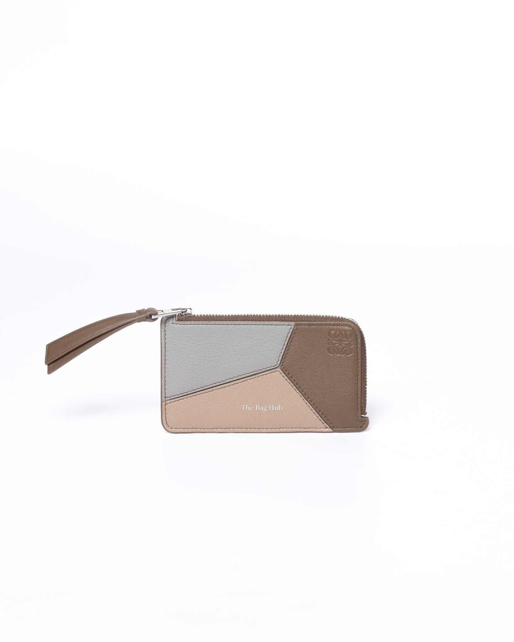 Loewe Dusty Blue/Sage Green/Angora Puzzle Coin Card Holder-2