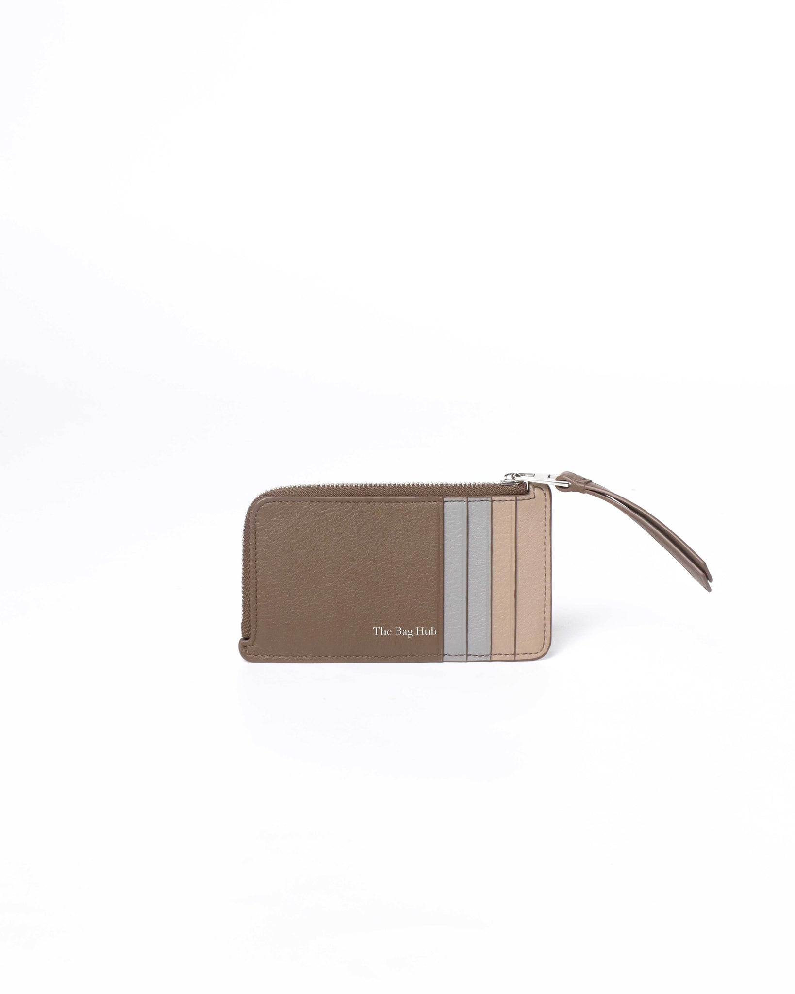 Loewe Dusty Blue/Sage Green/Angora Puzzle Coin Card Holder-3