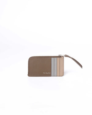 Loewe Dusty Blue/Sage Green/Angora Puzzle Coin Card Holder-3
