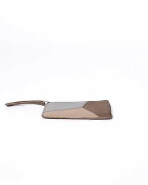 Loewe Dusty Blue/Sage Green/Angora Puzzle Coin Card Holder-6