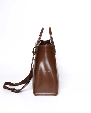 Gucci Beige/Ebony GG Supeme Canvas Medium Interlocking G Tote Bag-5