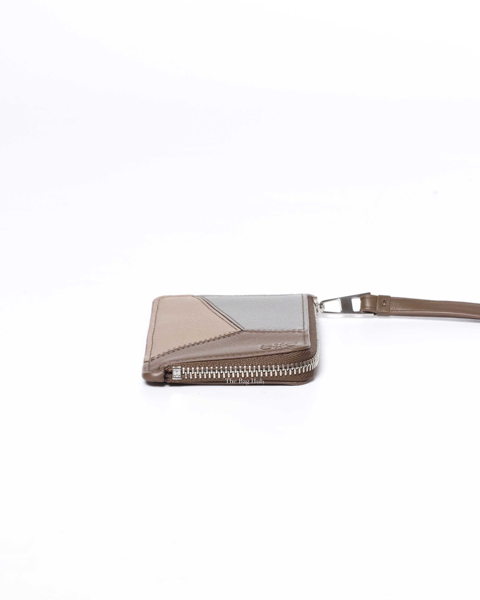 Loewe Dusty Blue/Sage Green/Angora Puzzle Coin Card Holder-4