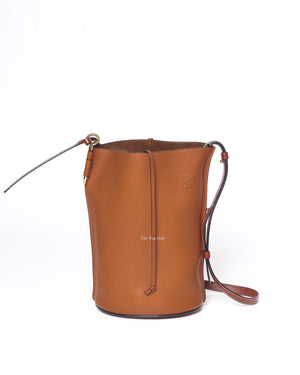 Loewe Light Camel Leather Gate Bucket Bag-2