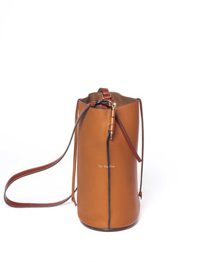 Loewe Light Camel Leather Gate Bucket Bag-4