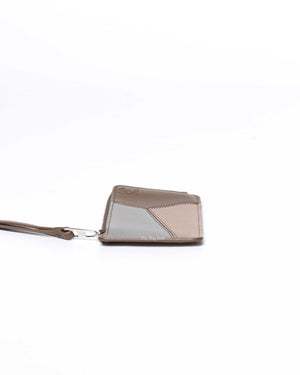 Loewe Dusty Blue/Sage Green/Angora Puzzle Coin Card Holder-5