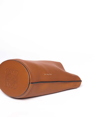 Loewe Light Camel Leather Gate Bucket Bag-8