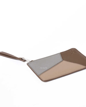 Loewe Dusty Blue/Sage Green/Angora Puzzle Coin Card Holder-7