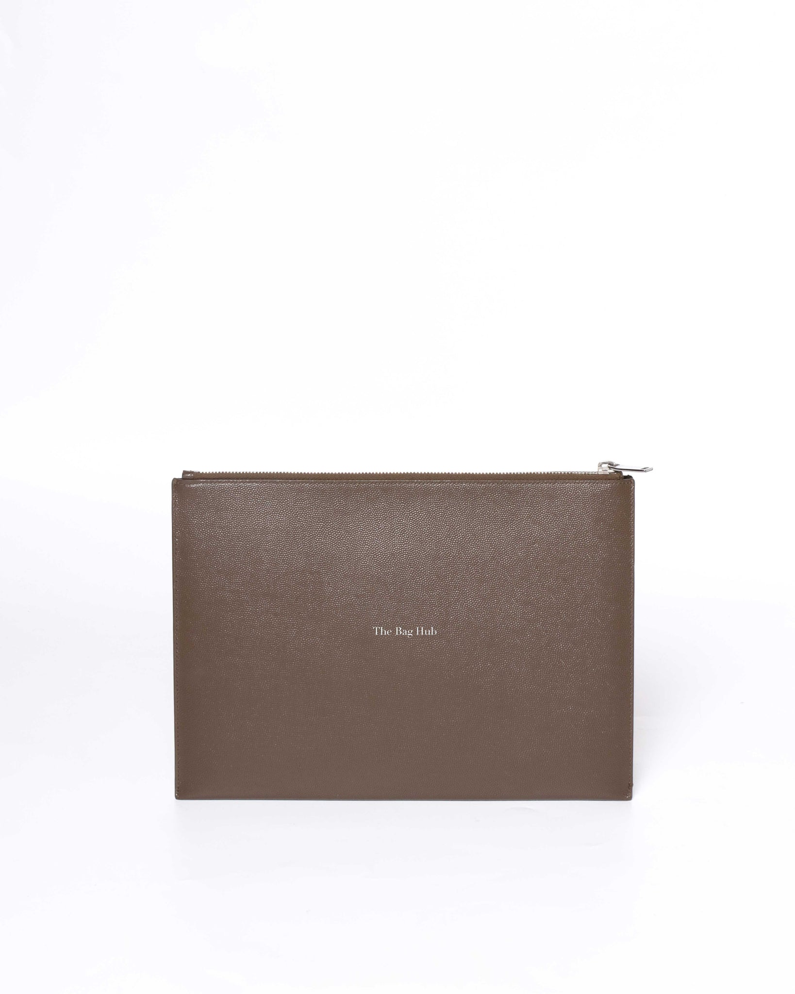 Saint Laurent Brown Leather Clutch-3