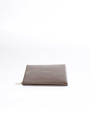 Saint Laurent Brown Leather Clutch-4