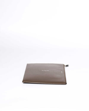 Saint Laurent Brown Leather Clutch-5