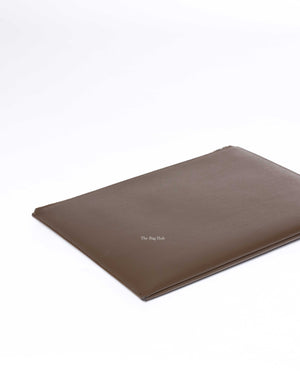 Saint Laurent Brown Leather Clutch-9