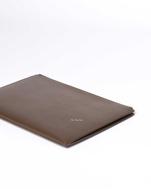 Saint Laurent Brown Leather Clutch-10