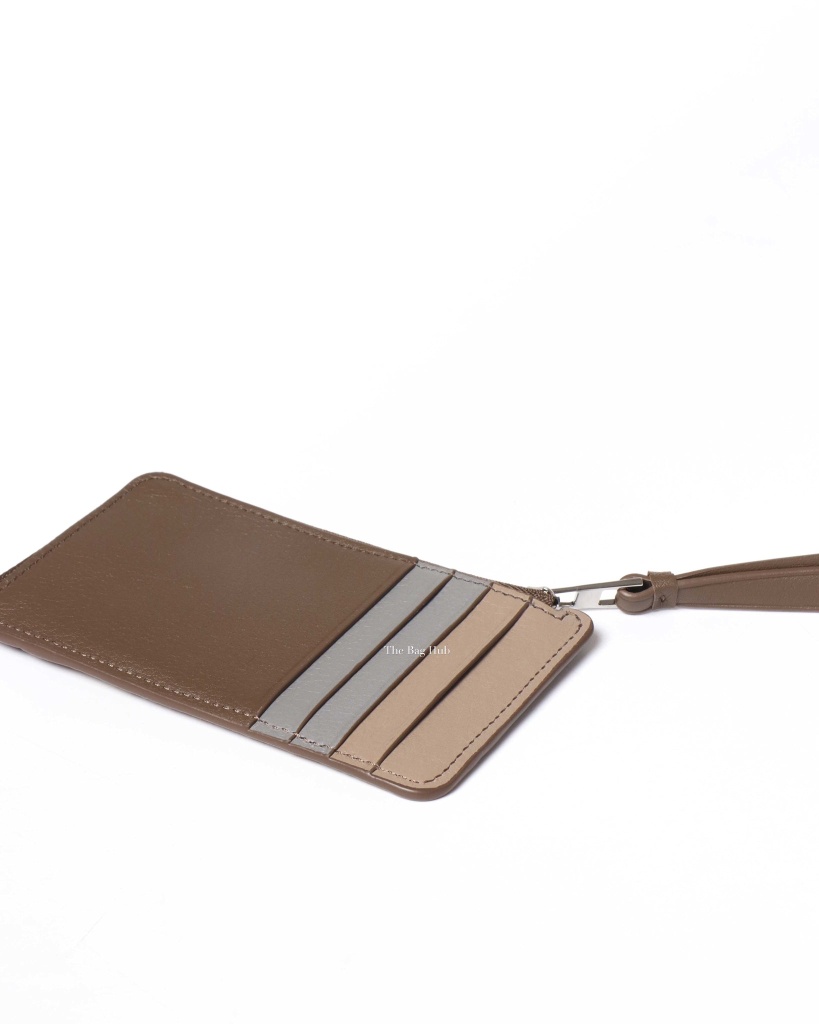 Loewe Dusty Blue/Sage Green/Angora Puzzle Coin Card Holder-10