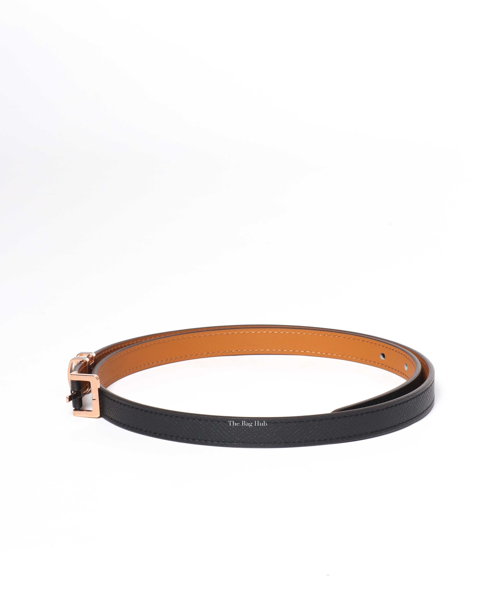 Hermes Black Pop H Belt RGHW Size 80-6