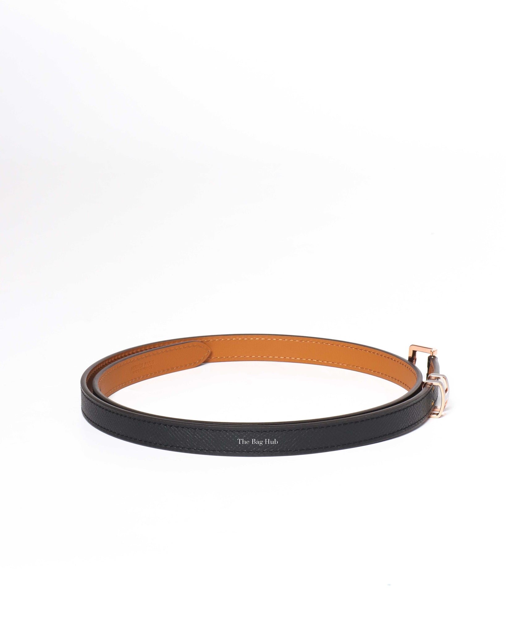 Hermes Black Pop H Belt RGHW Size 80-5