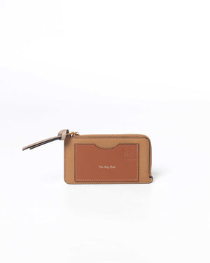 Loewe Toffee/Tan Coin Card Holder-2