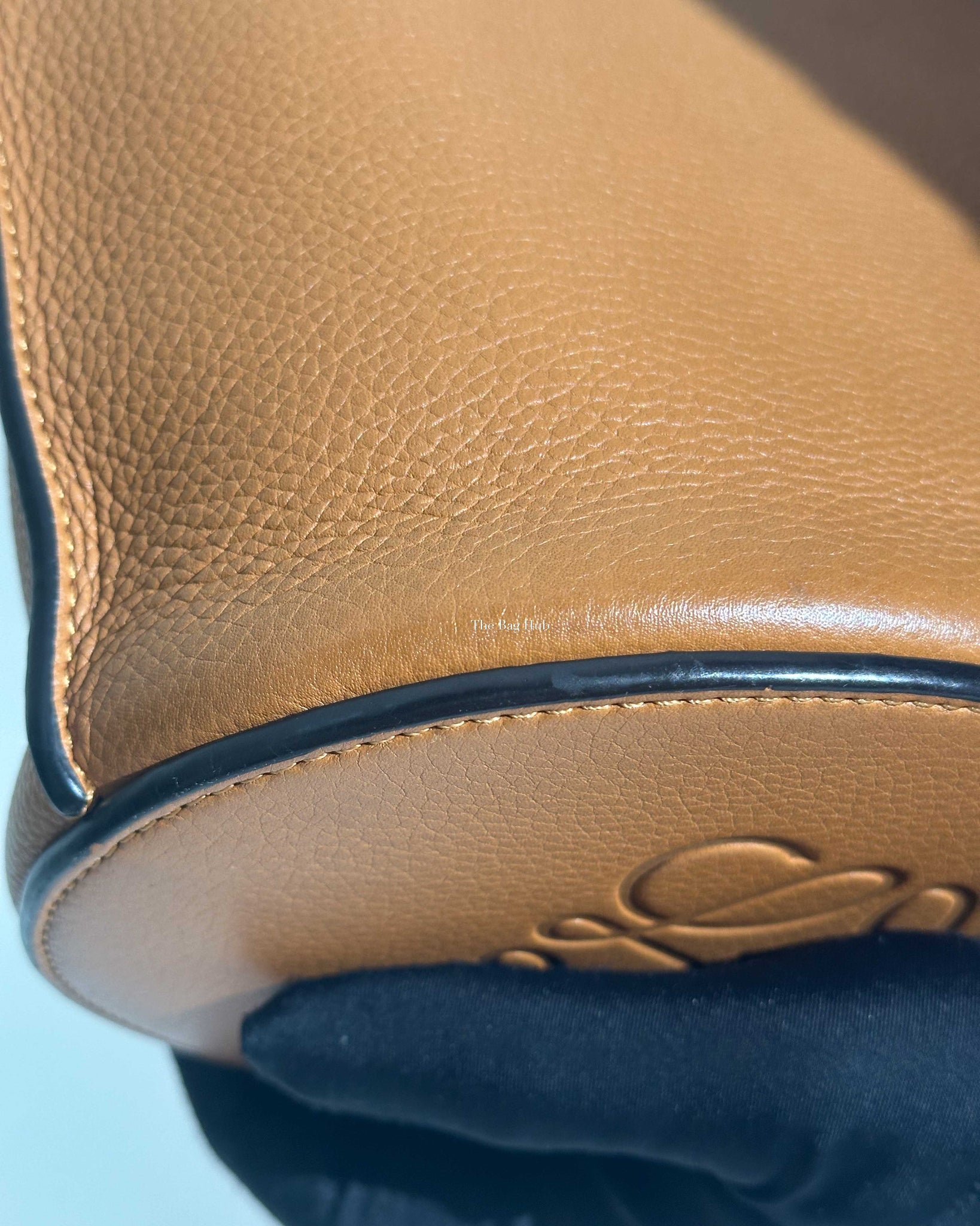 Loewe Light Camel Leather Gate Bucket Bag-14