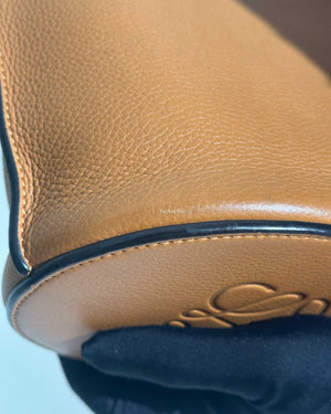 Loewe Light Camel Leather Gate Bucket Bag-14