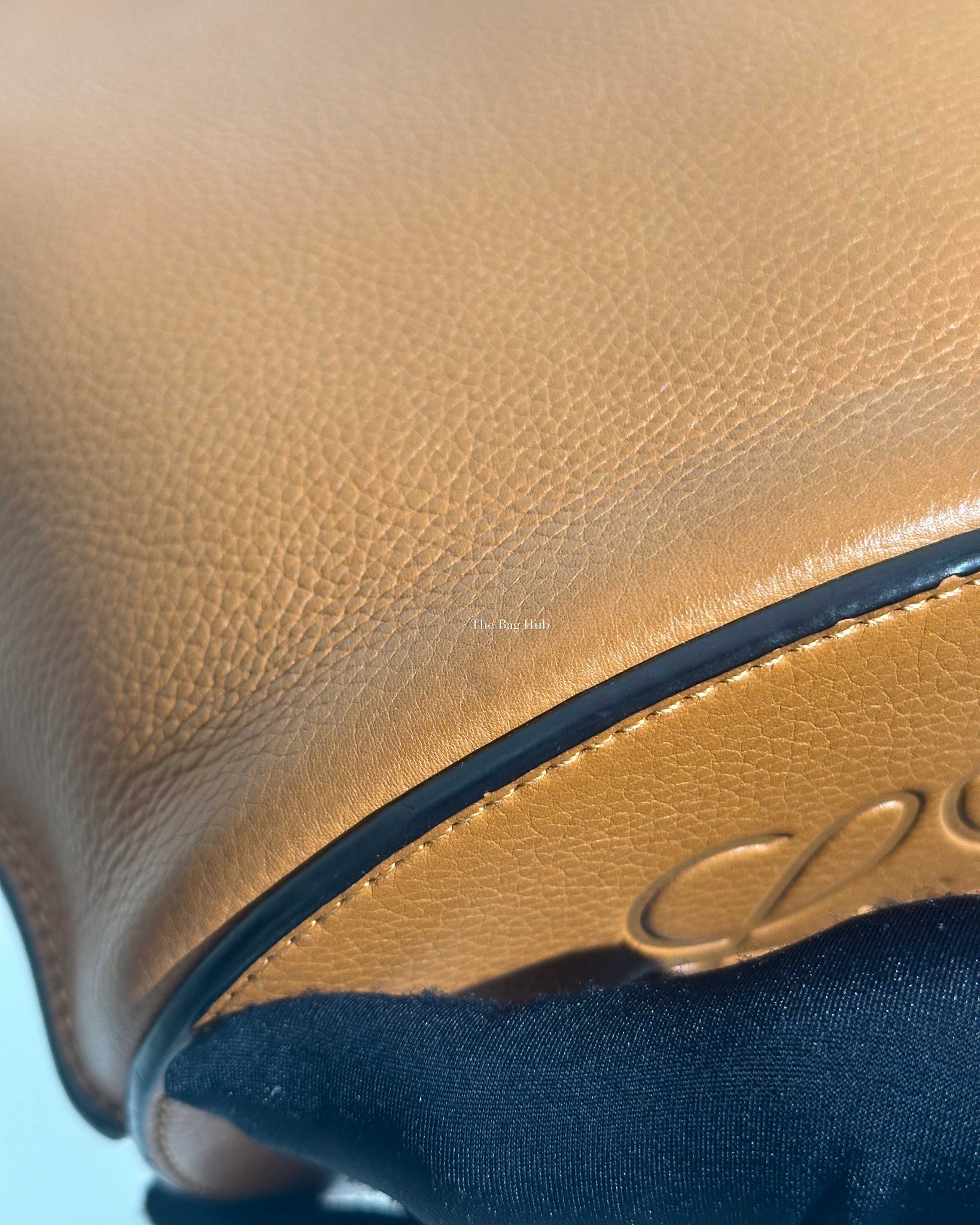 Loewe Light Camel Leather Gate Bucket Bag-15