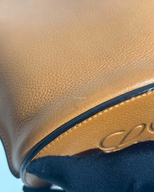 Loewe Light Camel Leather Gate Bucket Bag-15