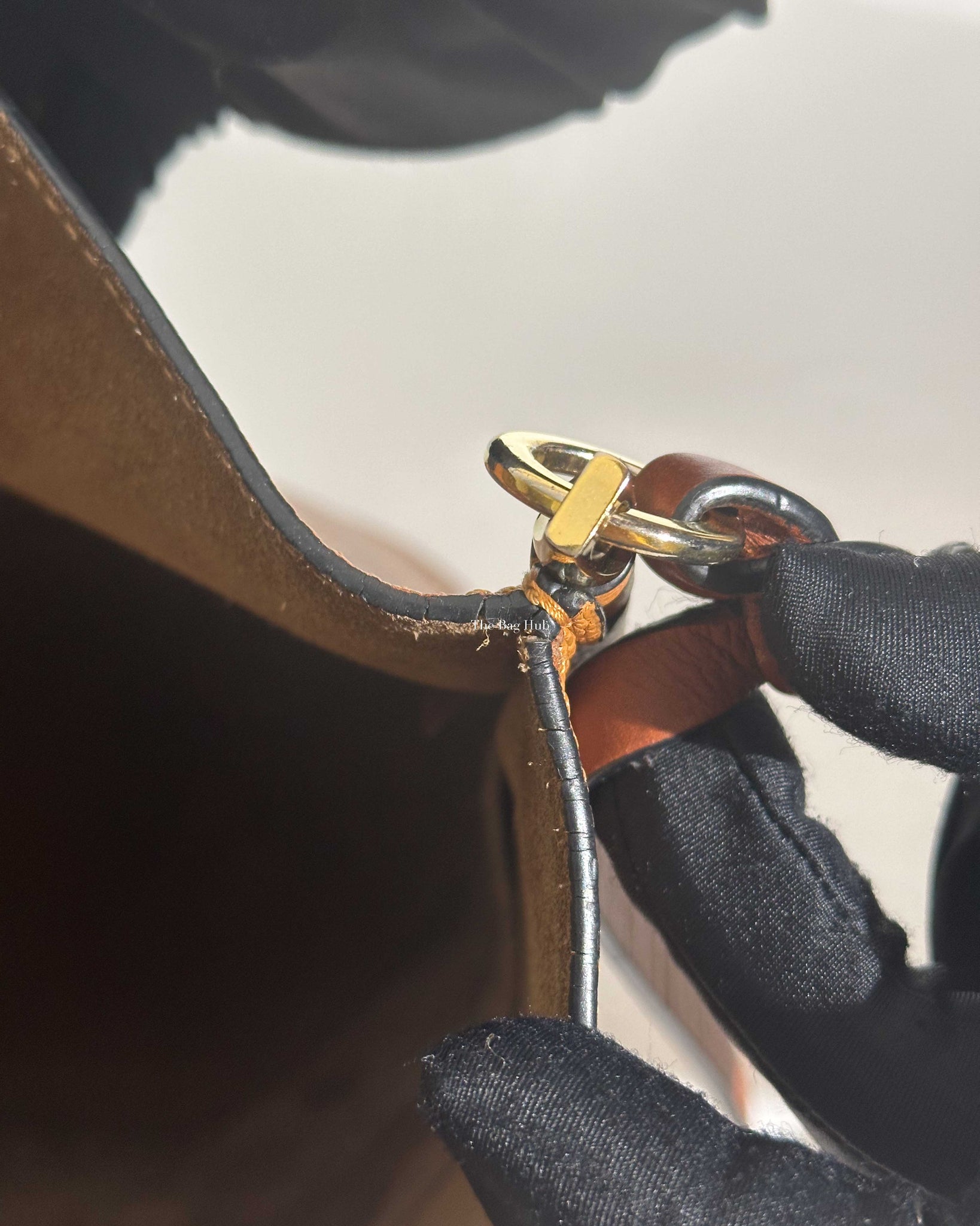 Loewe Light Camel Leather Gate Bucket Bag-17