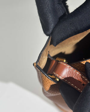 Loewe Light Camel Leather Gate Bucket Bag-18