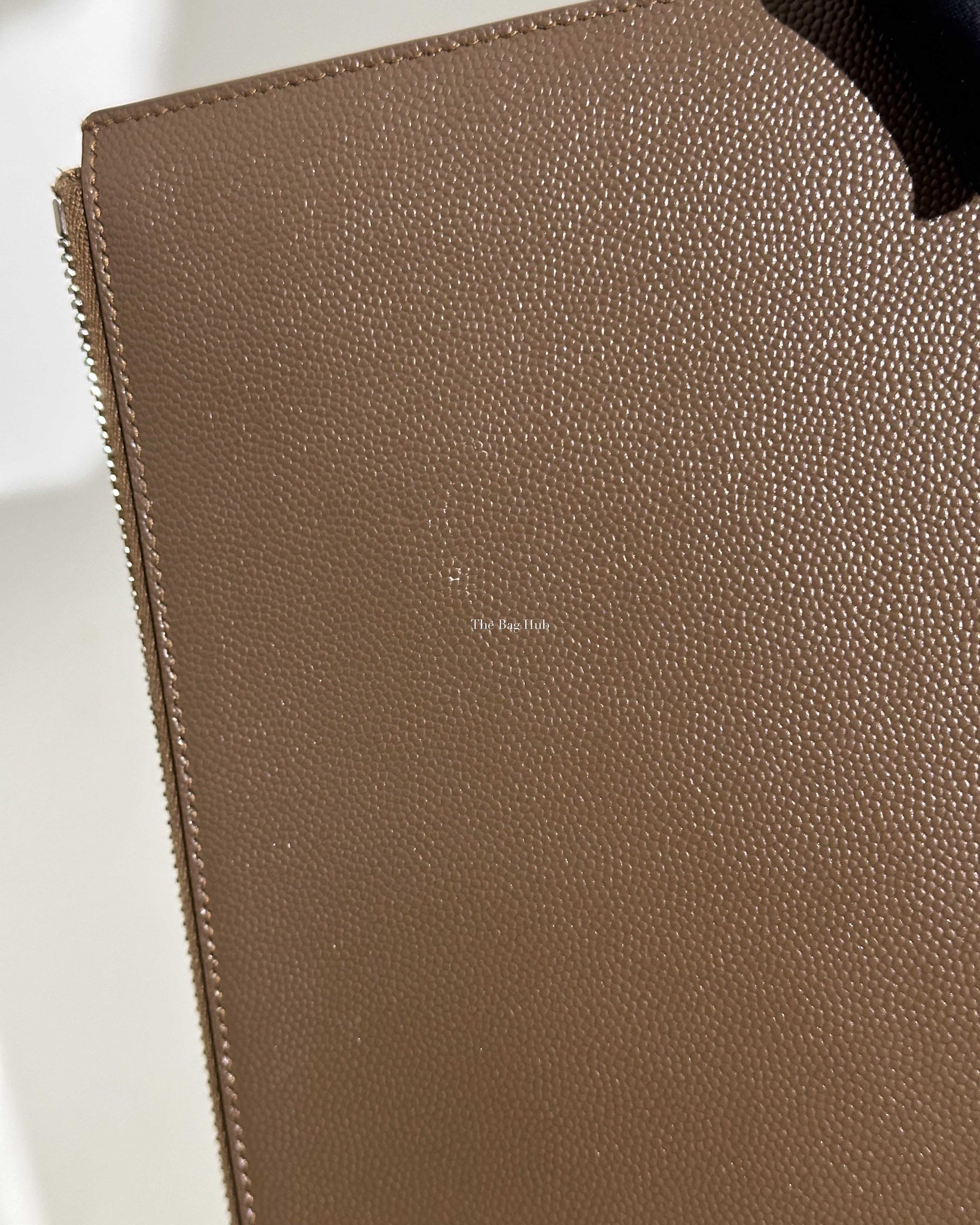 Saint Laurent Brown Leather Clutch-19