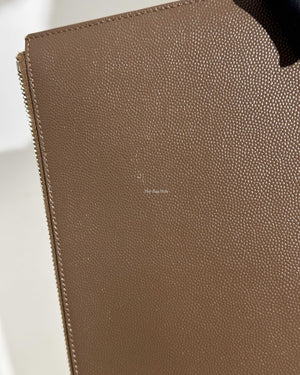 Saint Laurent Brown Leather Clutch-19