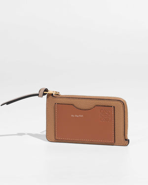 Loewe Toffee/Tan Coin Card Holder-1