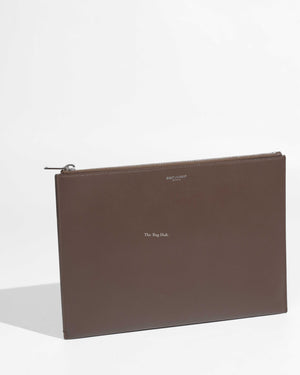Saint Laurent Brown Leather Clutch-1