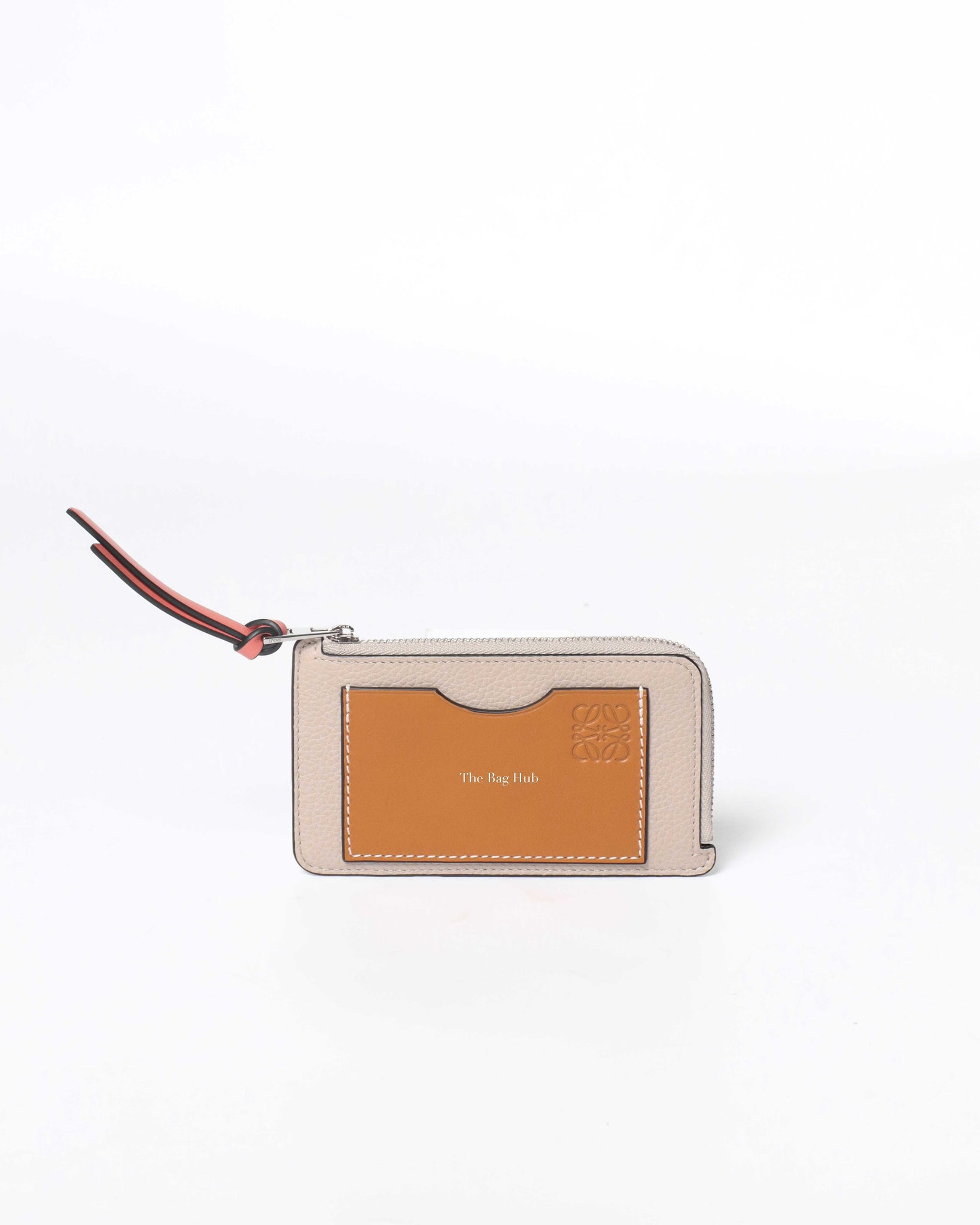 Loewe Light Oat/Honey Coin Card Holder-2