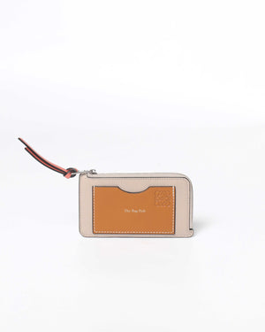 Loewe Light Oat/Honey Coin Card Holder-2