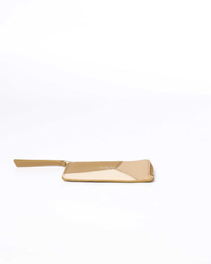 Loewe Angora/Dust Beige/Gold Puzzle Coin Card Holder-6