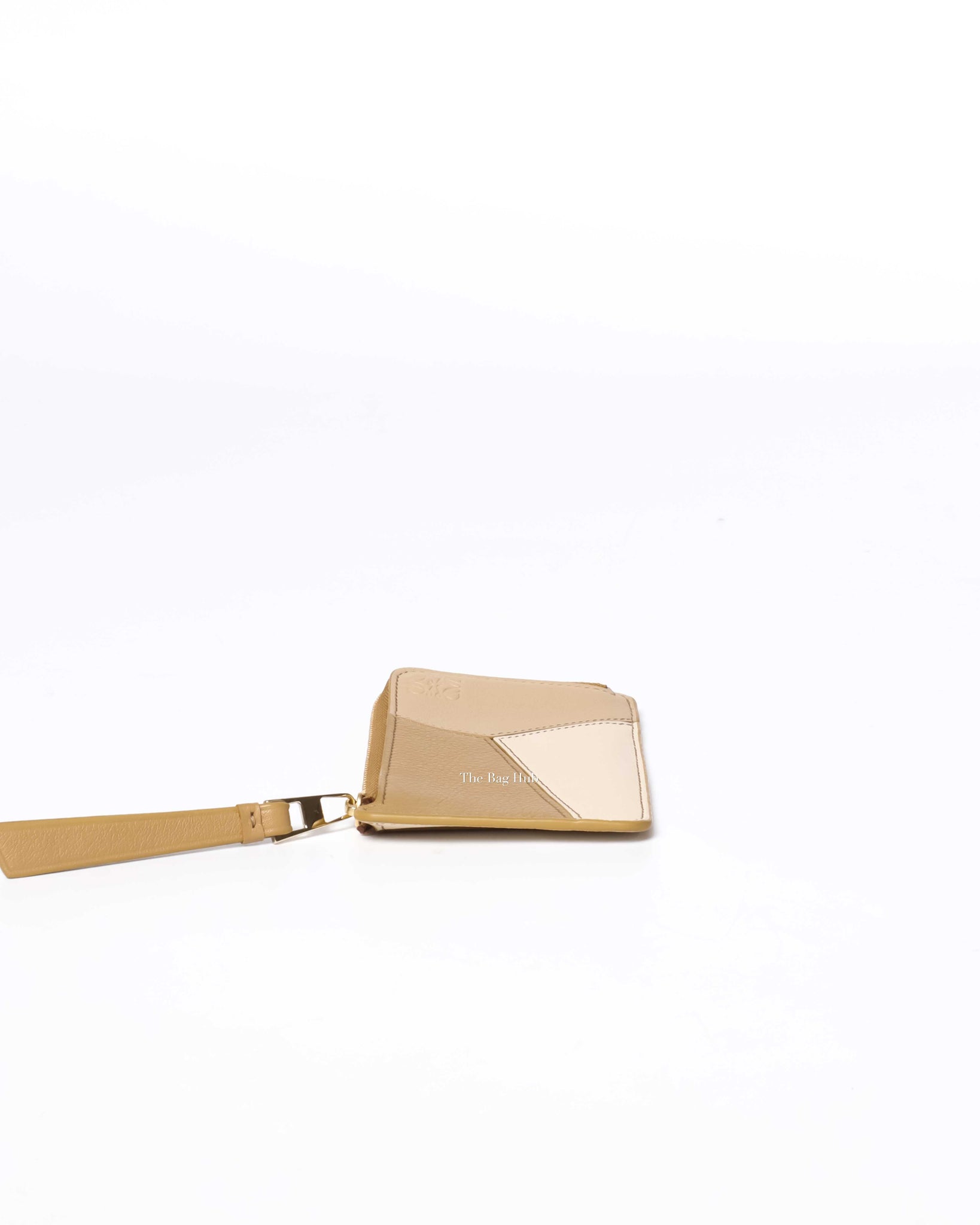 Loewe Angora/Dust Beige/Gold Puzzle Coin Card Holder-5