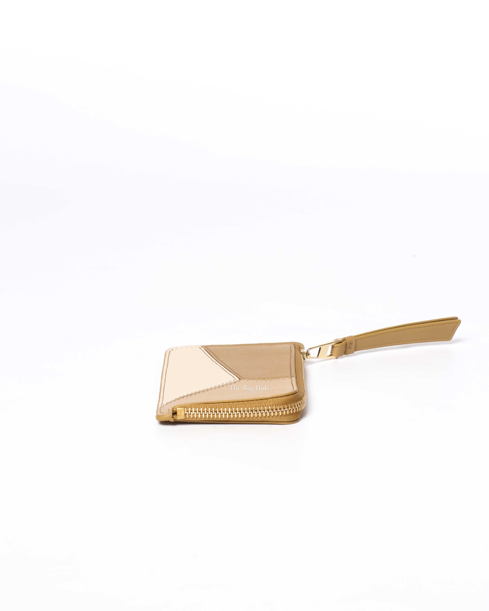 Loewe Angora/Dust Beige/Gold Puzzle Coin Card Holder-4