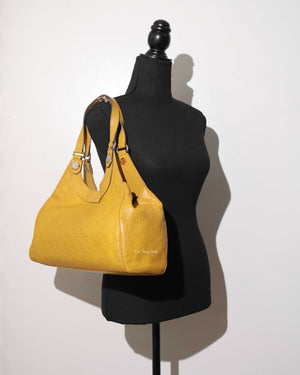 Gucci Yellow Guccissima Leather Charmy Hobo Bag-12