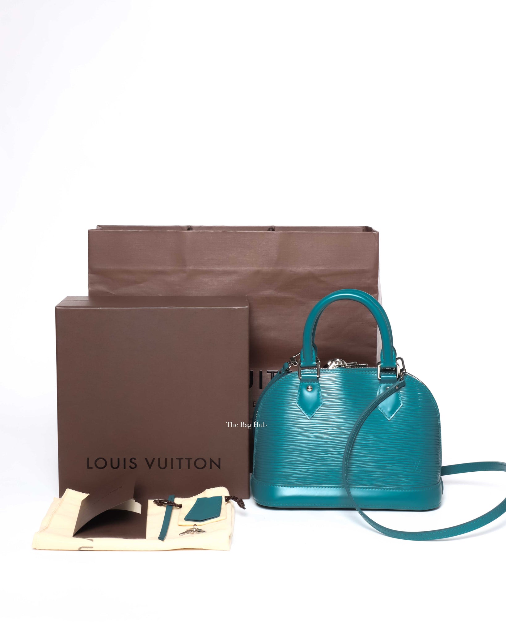 Louis Vuitton Cyan Epi Alma BB Crossbody Bag-13