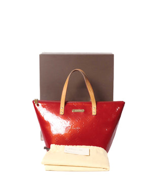 Louis Vuitton Red Monogram Vernis Bellevue PM Bag-13