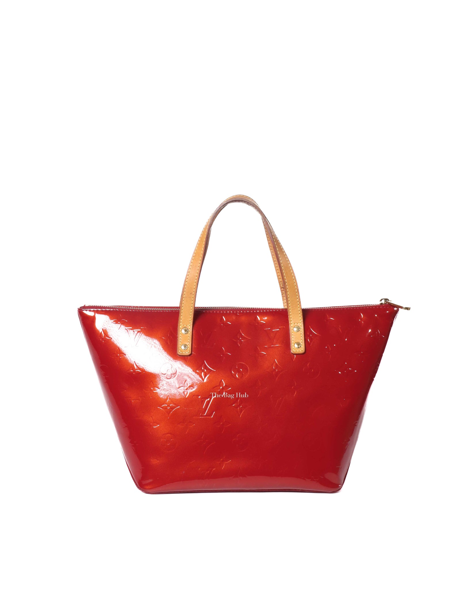 Louis Vuitton Red Monogram Vernis Bellevue PM Bag-3