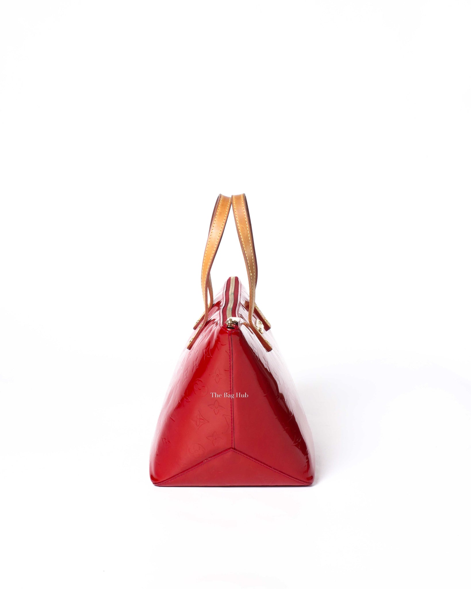 Louis Vuitton Red Monogram Vernis Bellevue PM Bag-4