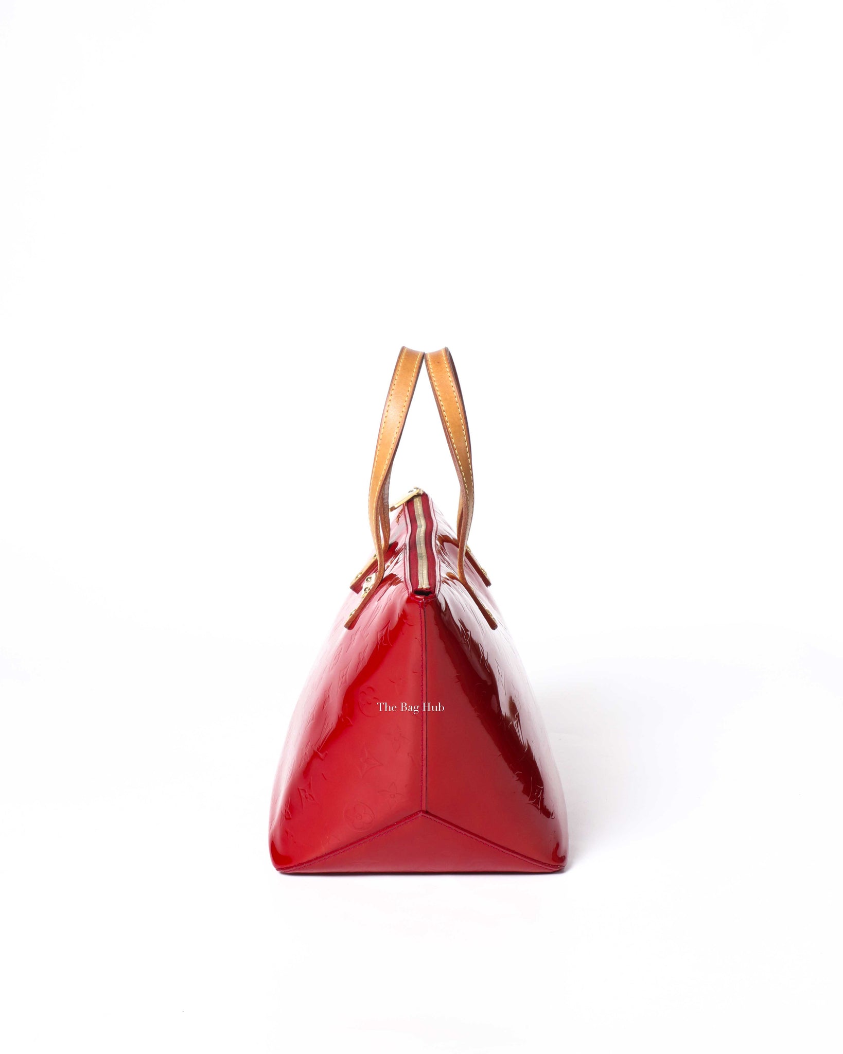 Louis Vuitton Red Monogram Vernis Bellevue PM Bag-5