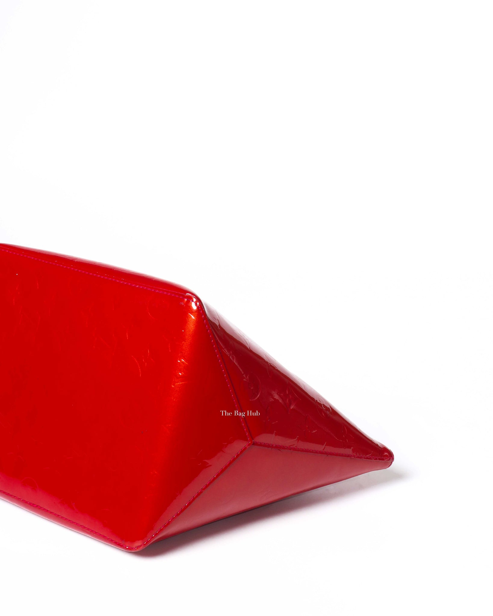 Louis Vuitton Red Monogram Vernis Bellevue PM Bag-8