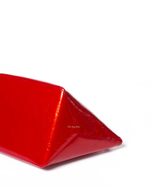 Louis Vuitton Red Monogram Vernis Bellevue PM Bag-10