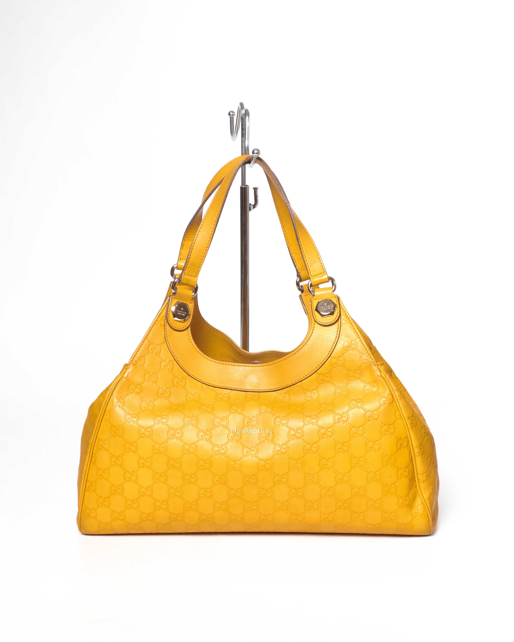 Gucci Yellow Guccissima Leather Charmy Hobo Bag-3